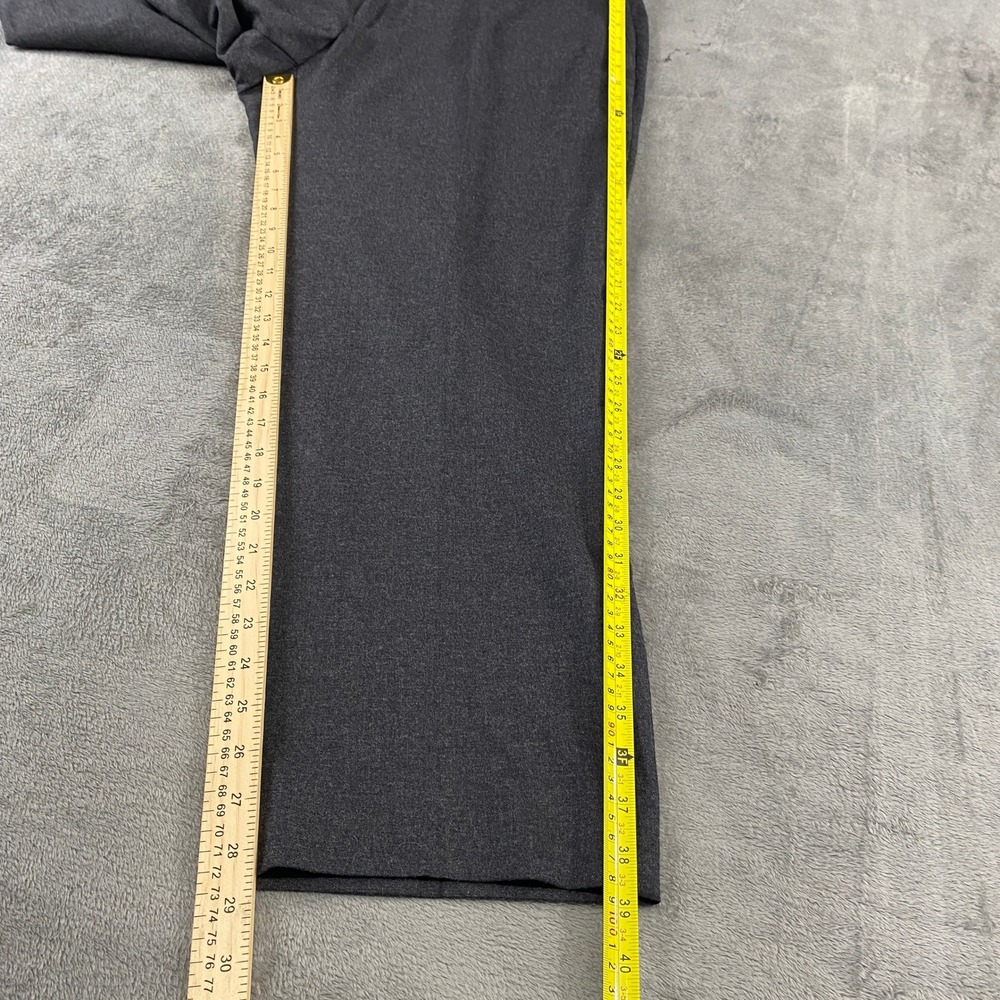 Lauren Ralph Lauren Dress Pants Mens 40x30 Grey Wool Silk Flat Front Trousers - Picture 7 of 10